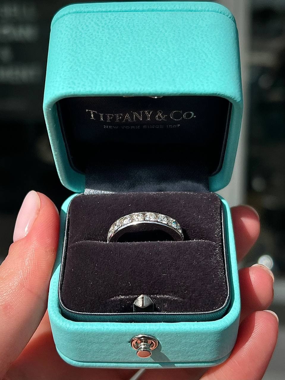 Tiffany & Co. Tiffany Co Platinum 1.80ct Diamond 4mm Full Eternity Wedding Size ONE SIZE - 1 Thumbnail