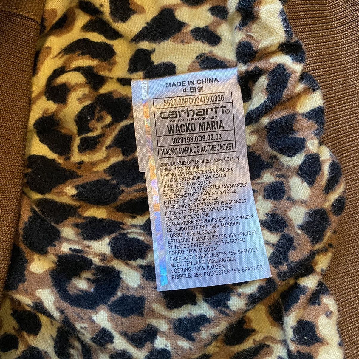 Carhartt × Wacko Maria Wacko Maria x Carhartt Leopard Liner Work Active Jacket Size US L / EU 52-54 / 3 - 4 Thumbnail