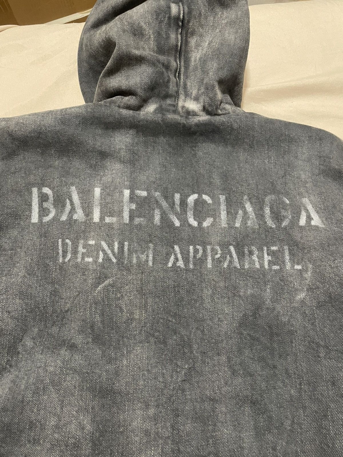 Balenciaga Hooded Denim Bomber XS Size US XS / EU 42 / 0 - 13 Thumbnail