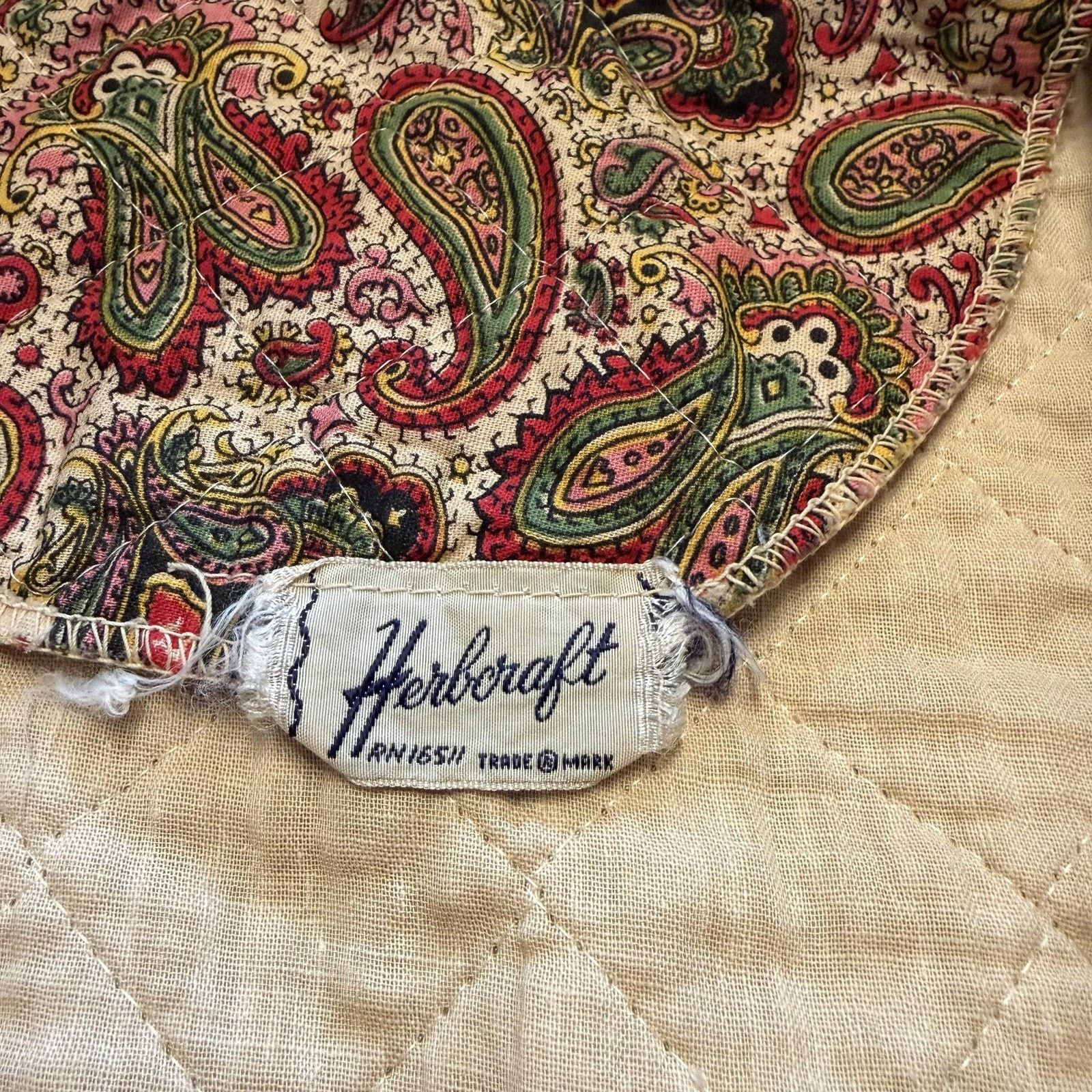 Vintage VTG Stan Herman Herbcraft M Button Up Quilted House Coat Size S / US 4 / IT 40 - 9 Thumbnail