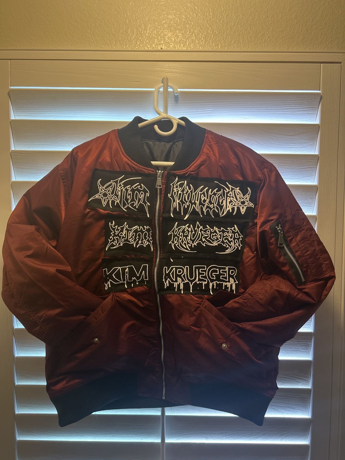 Kim Krueger ボンバージャケット Kim Krueger Bomber Jacket Sizes Available- Large Dm to purchase!