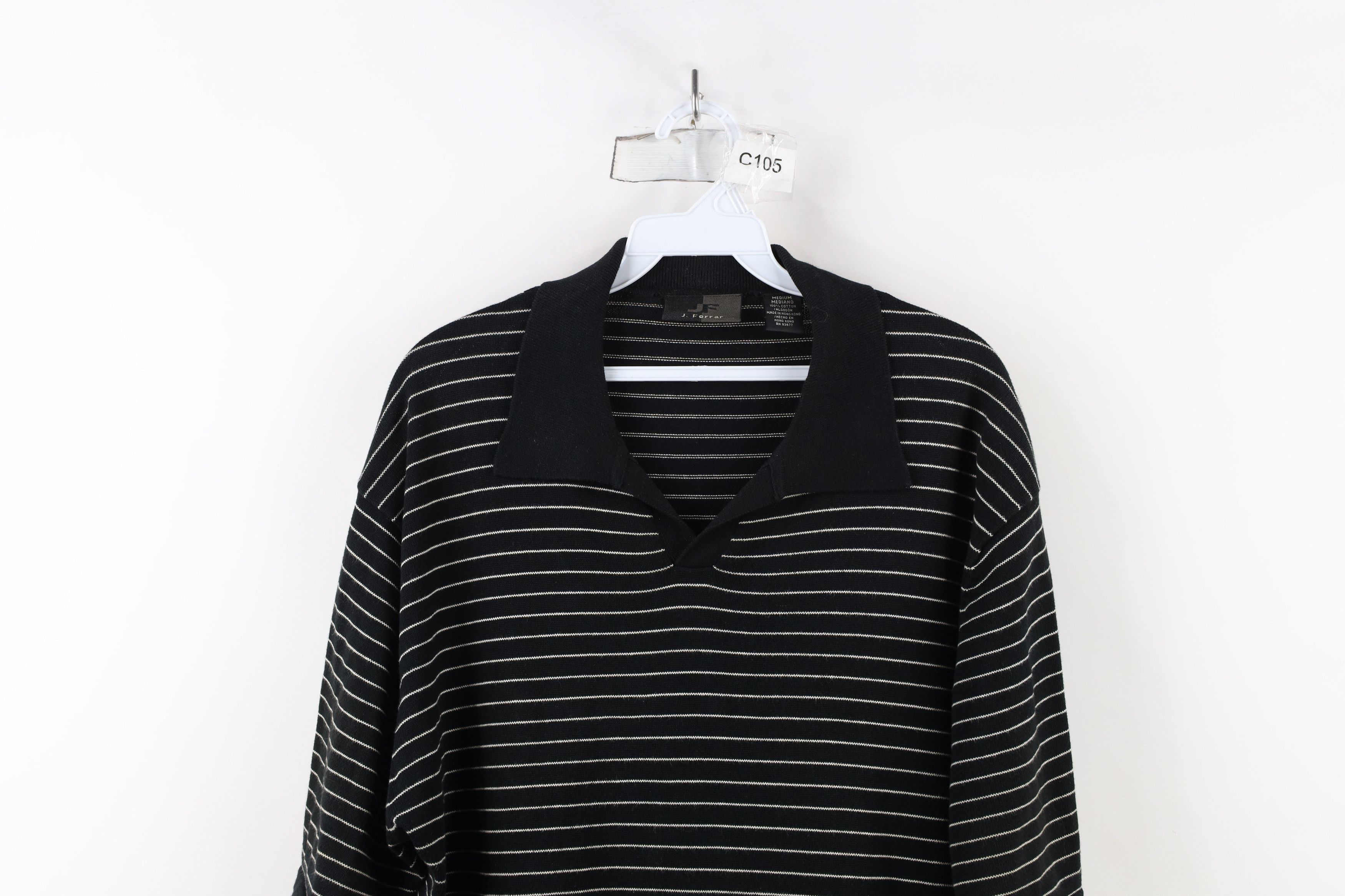 Vintage Vintage 90s Streetwear Striped Knit Collared Polo Shirt Size US M / EU 48-50 / 2 - 2 Thumbnail