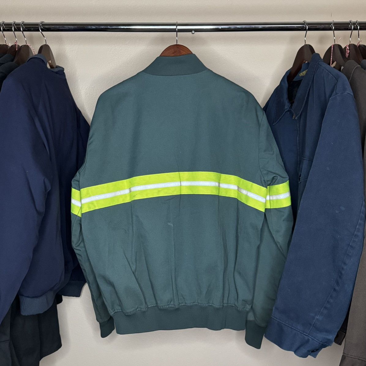 Big Mac thrashed faded distressed 90s reflective mechanic bomber Size US XL / EU 56 / 4 - 4 Thumbnail