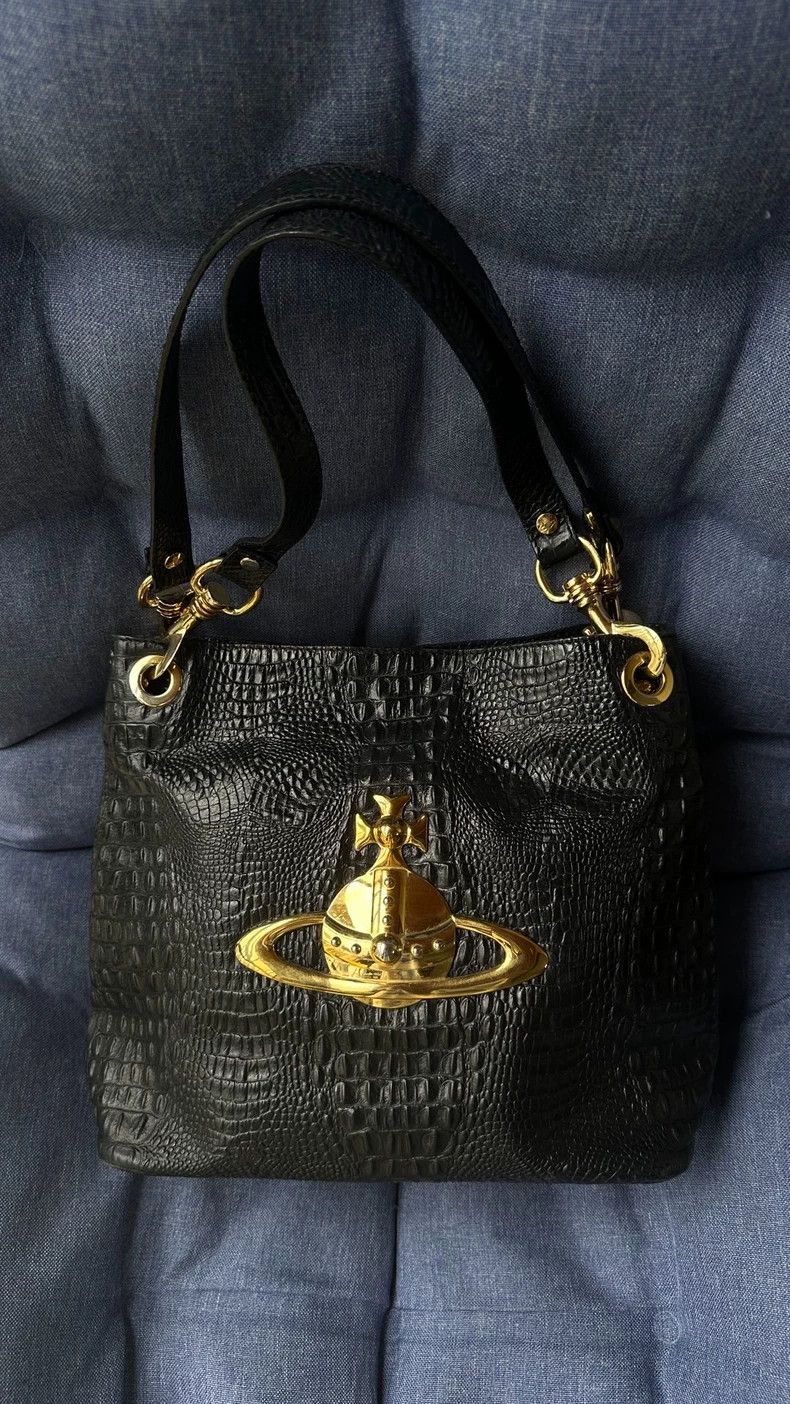 Vivienne Westwood Vivienne Westwood Black Gold Tote Bag Size ONE SIZE - 1 Thumbnail