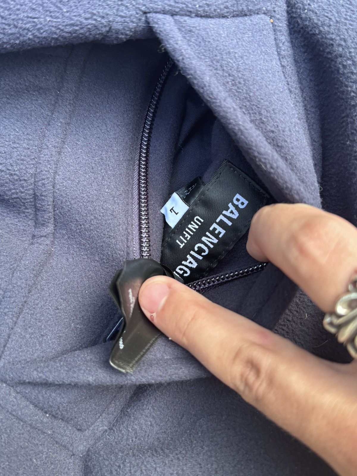 Balenciaga Balenciaga navy reversible heavy coat size L Size US L / EU 52-54 / 3 - 6 Thumbnail
