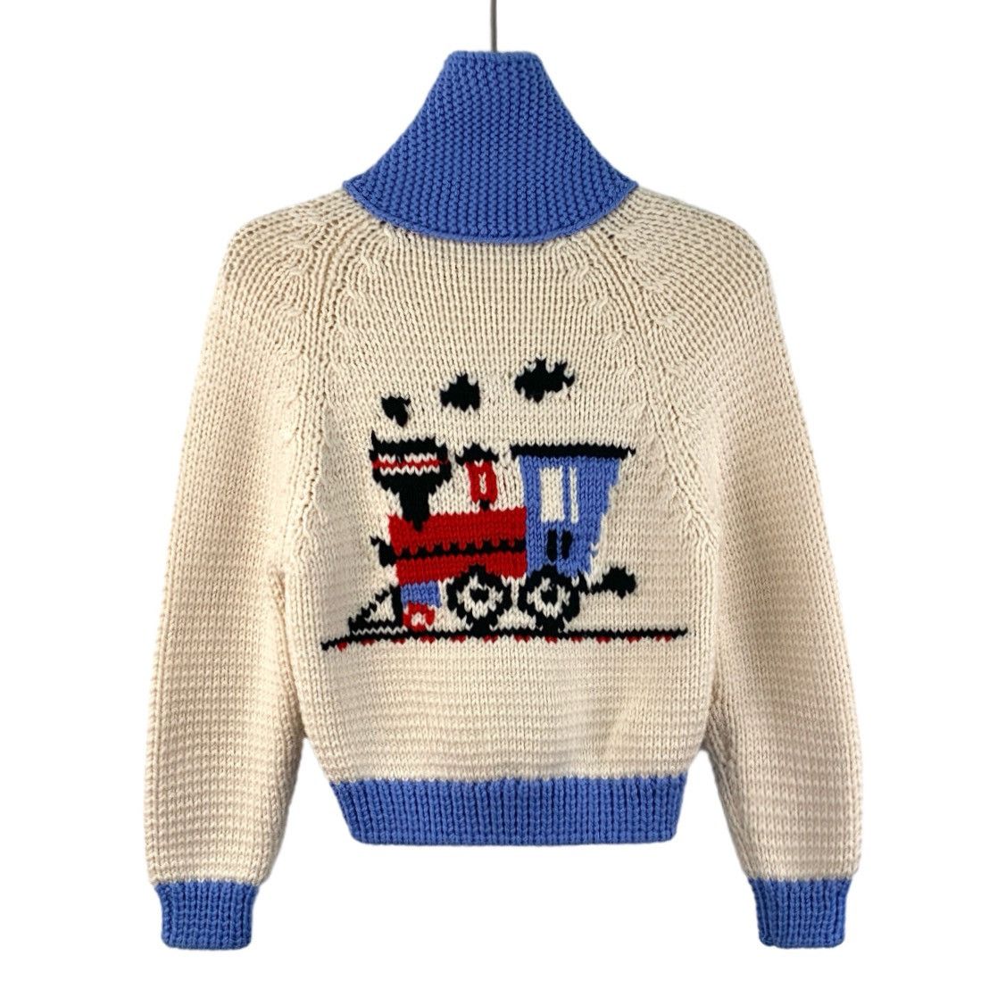 Miu Miu Miu Miu Colorblocked Train Appliqué Wool Knit Jacket Size XS / US 0-2 / IT 36-38 - 2 Thumbnail