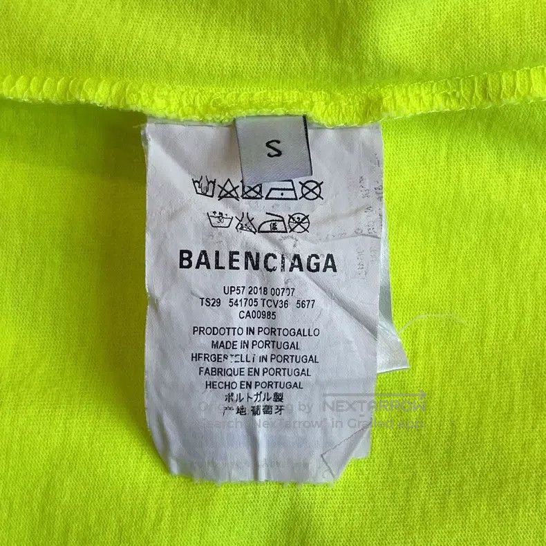 Balenciaga Balenciaga WFP Limited Edition Fluorescent Yellow Short Sl Size US S / EU 44-46 / 1 - 6 Thumbnail