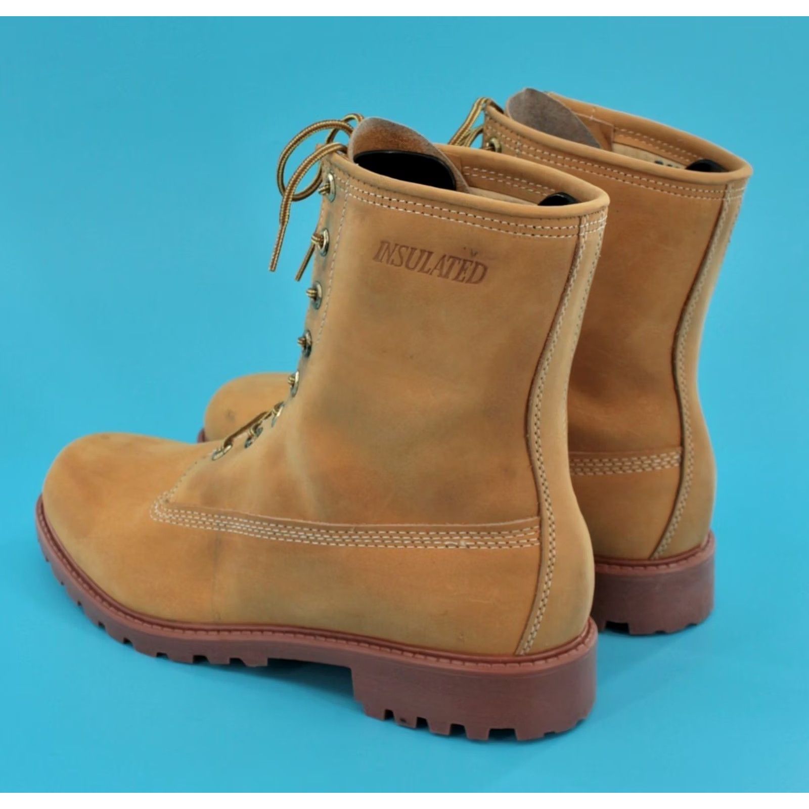 Vintage Watershed Boots Men's VTG 1970s Leather Boots Size 10.5 Brown Tan 70s Vintage Condition Good Size US 11 / EU 44 - 5 Thumbnail