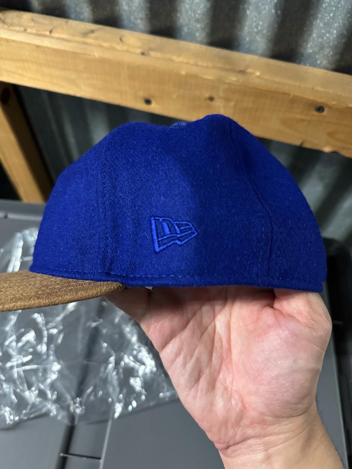 New Era Aime Leon Dore New Era Melton Wool Mets Hat Blue Size ONE SIZE - 7 Thumbnail