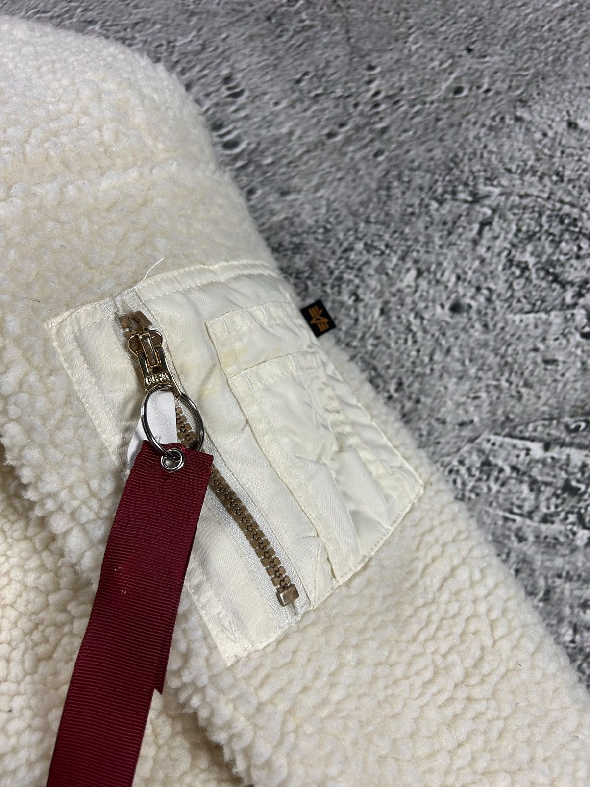 Alpha Industries Alpha Industries sherpa zip hoodie white Size US M / EU 48-50 / 2 - 4 Thumbnail