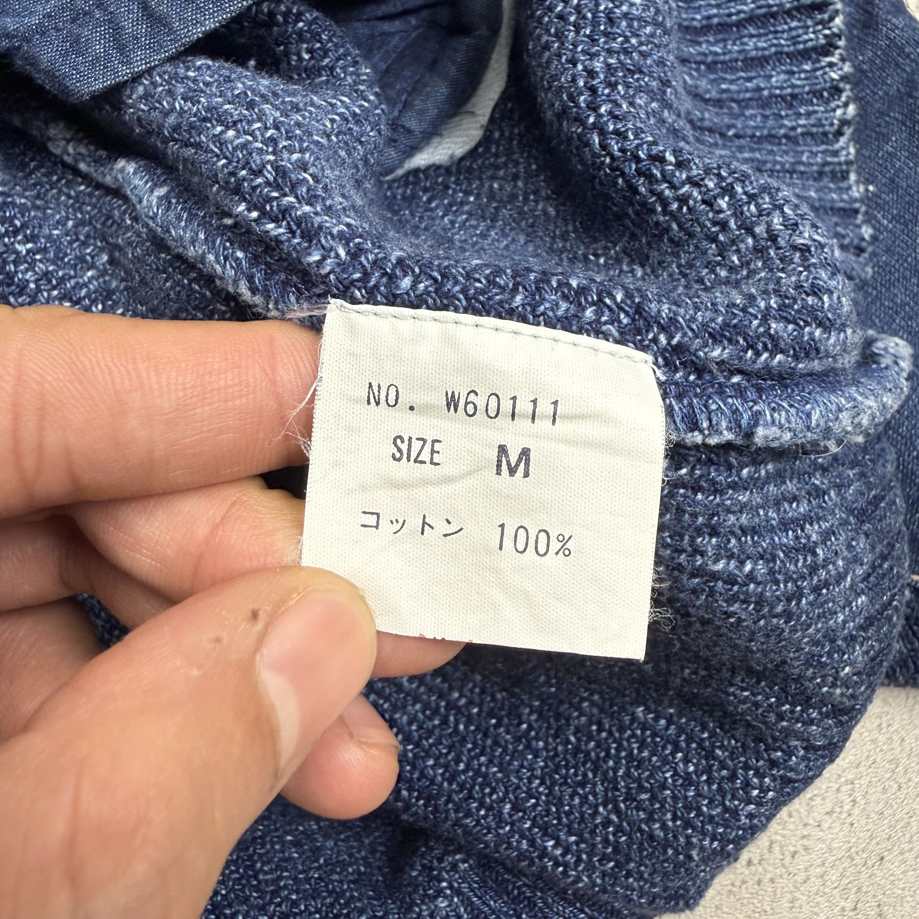 Vintage Blue Willi's Indigo Knit Cardigan Sweater Size US M / EU 48-50 / 2 - 7 Thumbnail