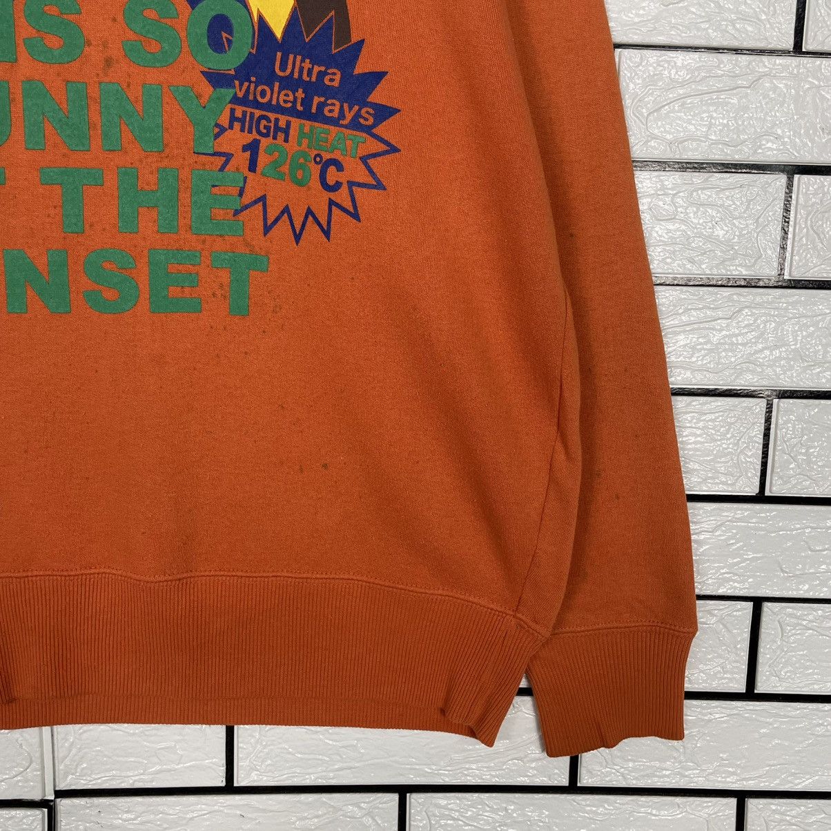 Other Vintage Oblo Design Sunset Orange Sweatshirt Size US M / EU 48-50 / 2 - 4 Thumbnail