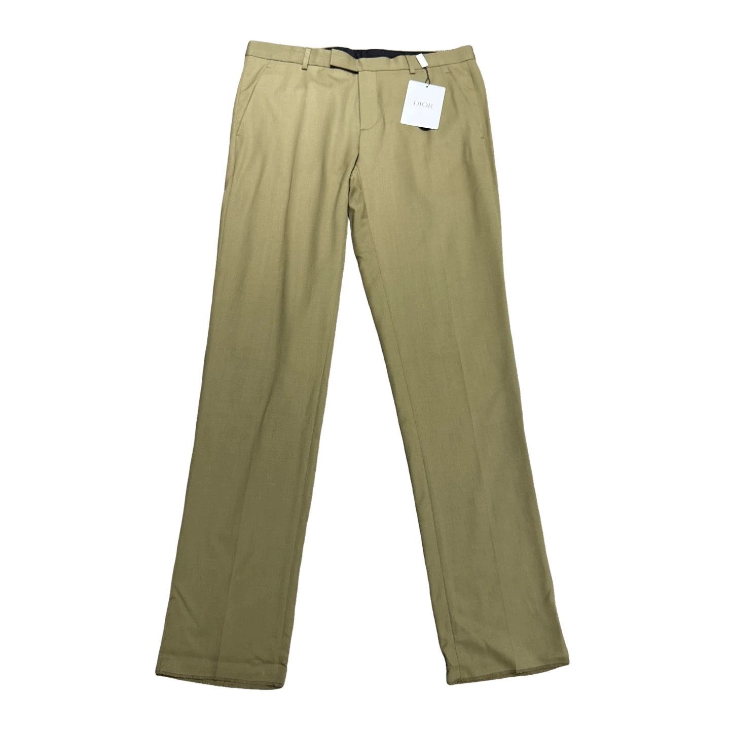 Dior Dior Olive Green Virgin Wool Casual Pants Size 36 Size US 36 / EU 52 - 1 Thumbnail