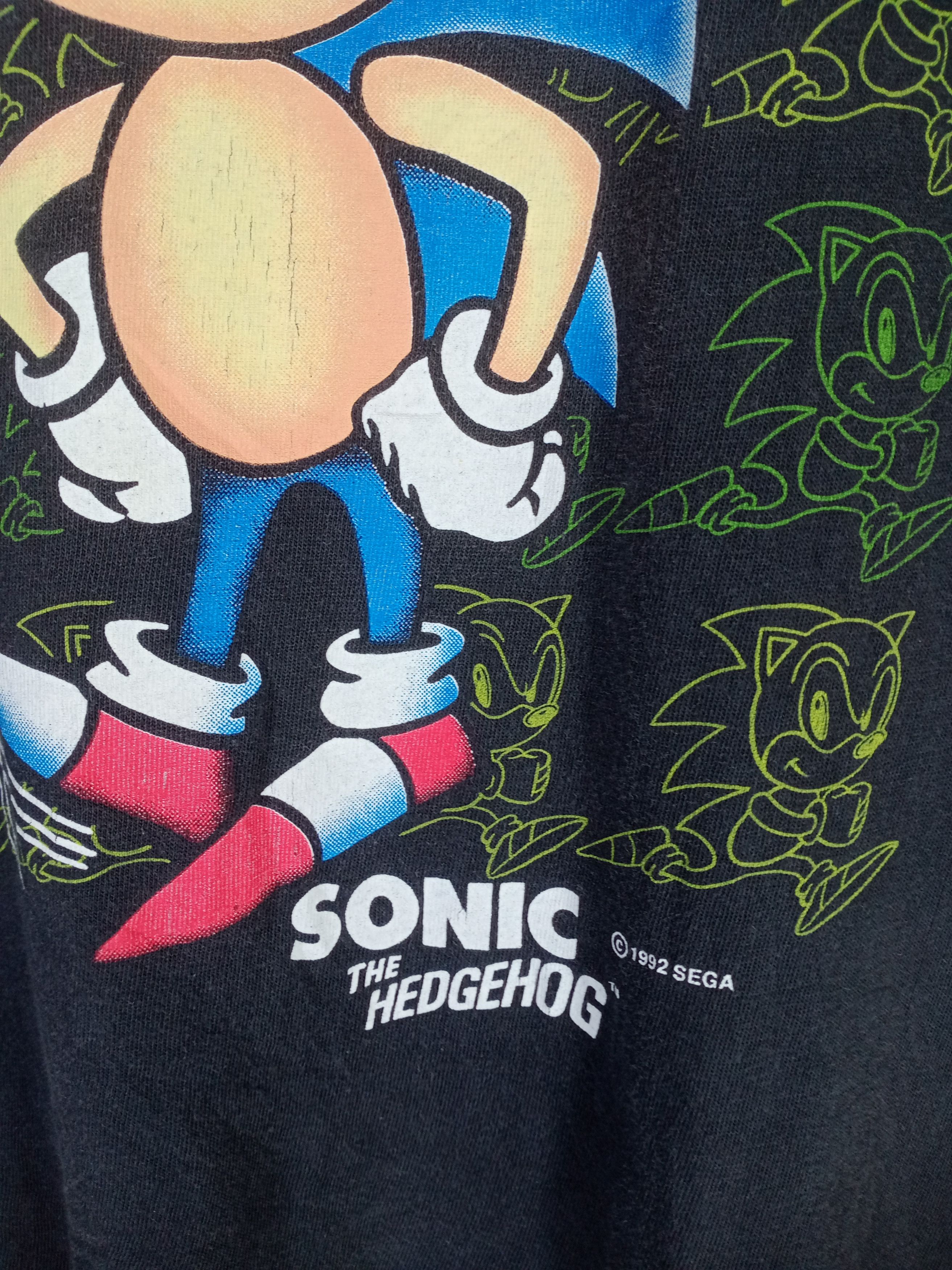 Vintage Very Rare Vintage 1992 Sonic The Hedgehog Tshirt Size US L / EU 52-54 / 3 - 5 Thumbnail