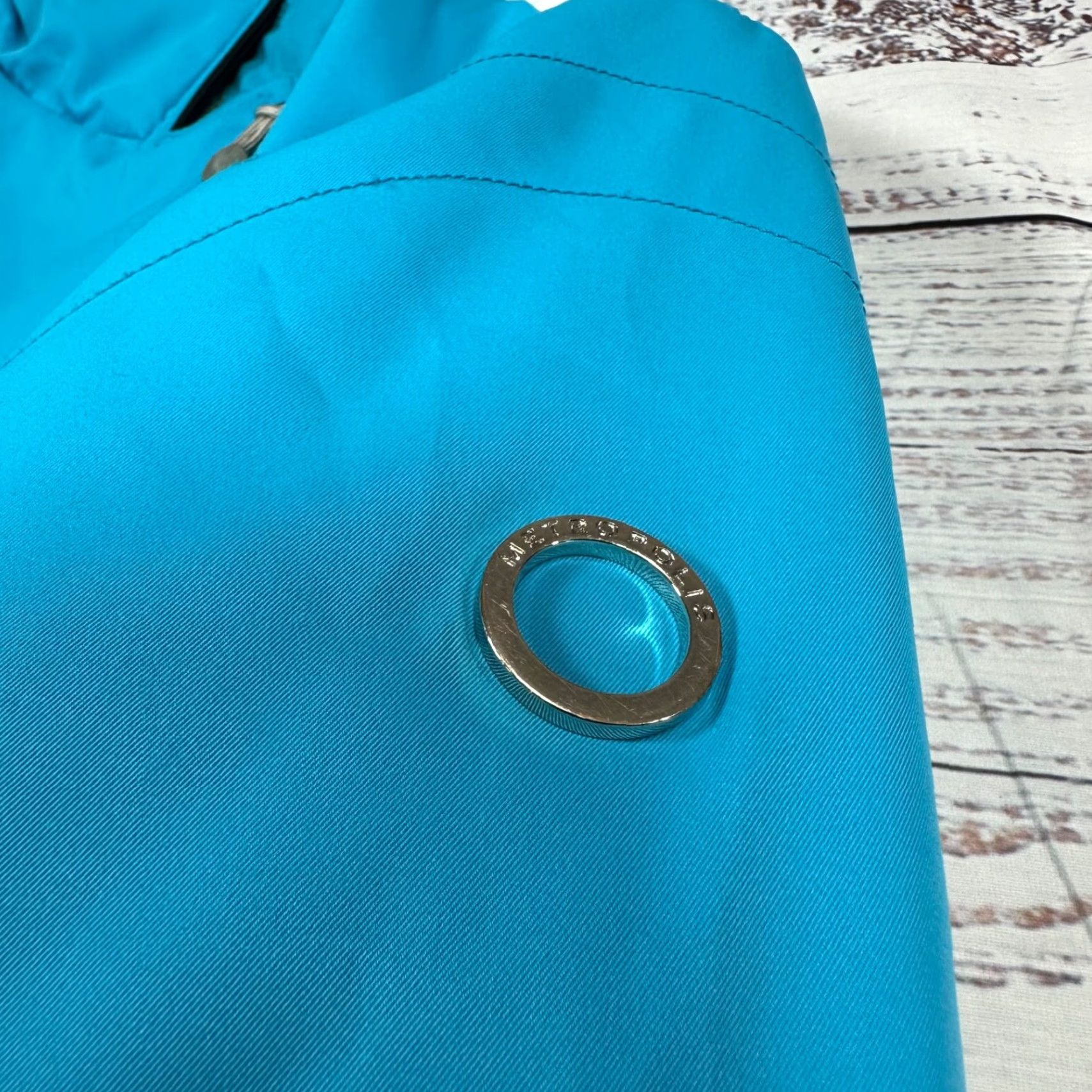 Vintage Metropolis Polaris Womens Jacket Size 8 Light Blue Front Zip Mock Neck Insulated Size M / US 6-8 / IT 42-44 - 6 Thumbnail