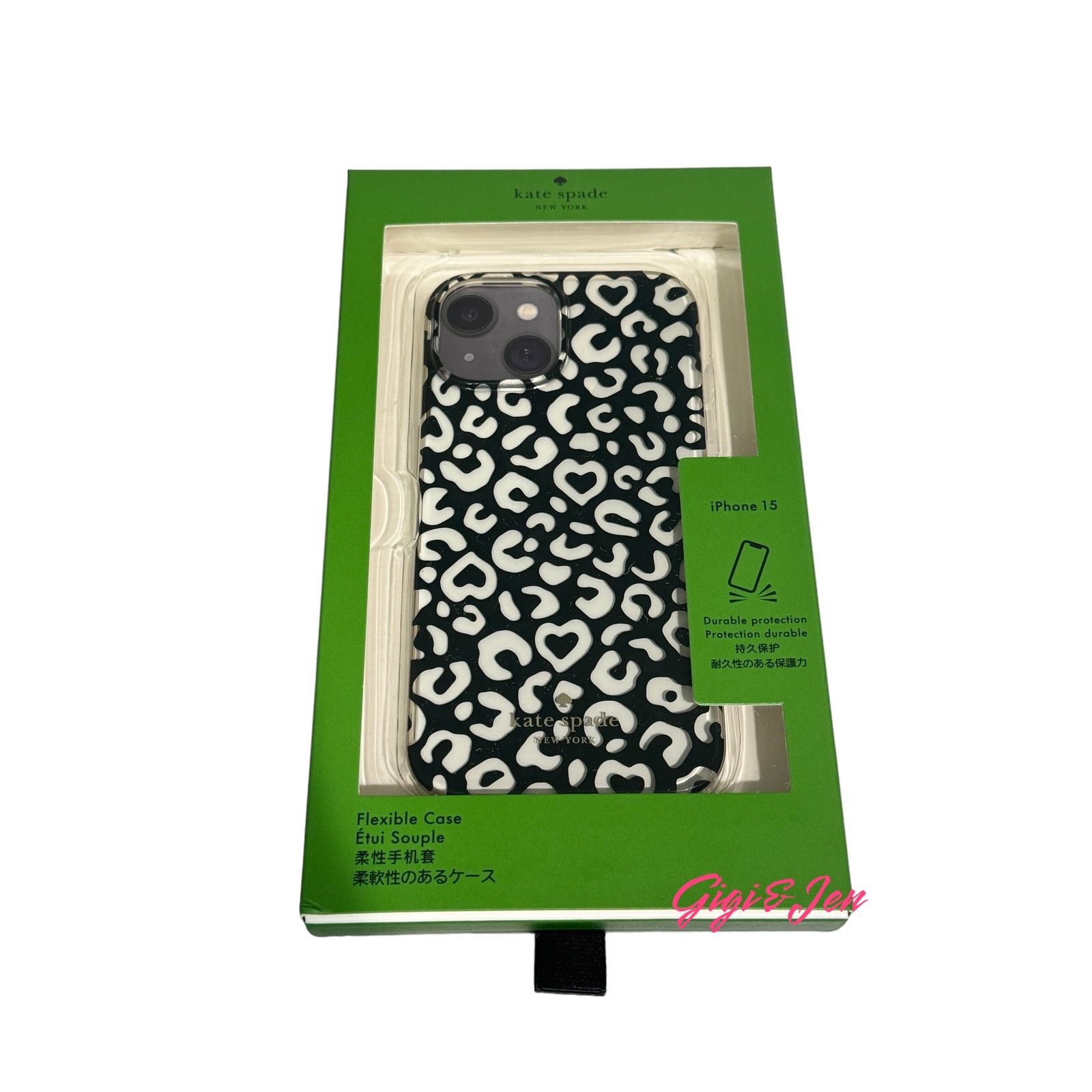 Kate Spade Kate Spade iPhone 15 Clear phone case Graphic Black Hearts Size ONE SIZE - 3 Thumbnail