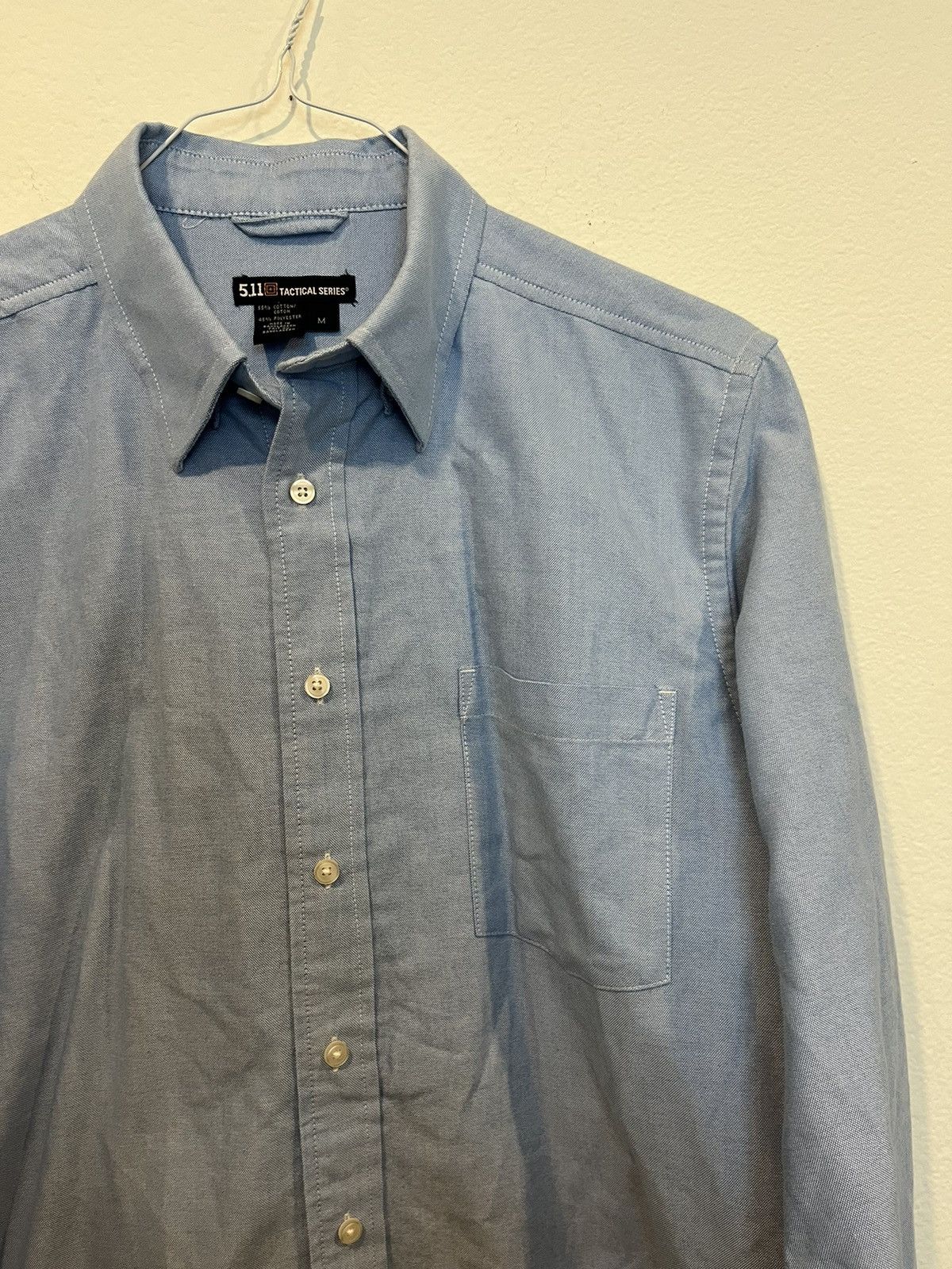 5.11 5.11 Tactical Series Long Sleeve Blue Button Down Shir Size US M / EU 48-50 / 2 - 3 Thumbnail