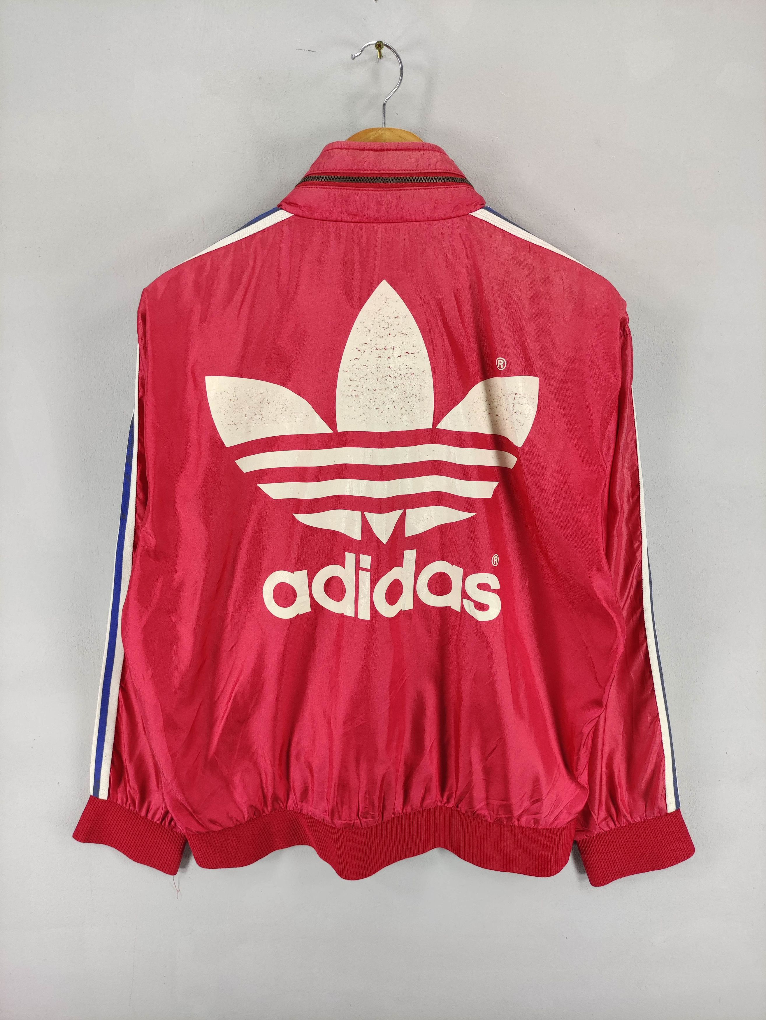 Adidas Vintage Adidas Jaspo Sweater Jacket Striped Zipper Hoodie Size US L / EU 52-54 / 3 - 1 Thumbnail