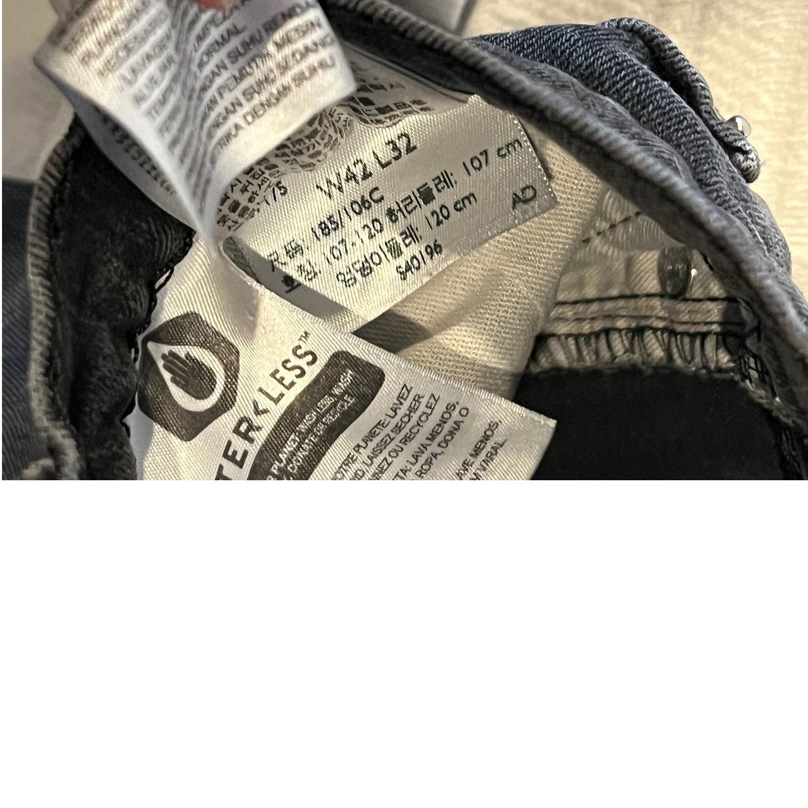 Levi's Levi's 541 Athletic Fit Straight Leg Jeans Black Mens 42x32 Size US 42 / EU 58 - 3 Thumbnail