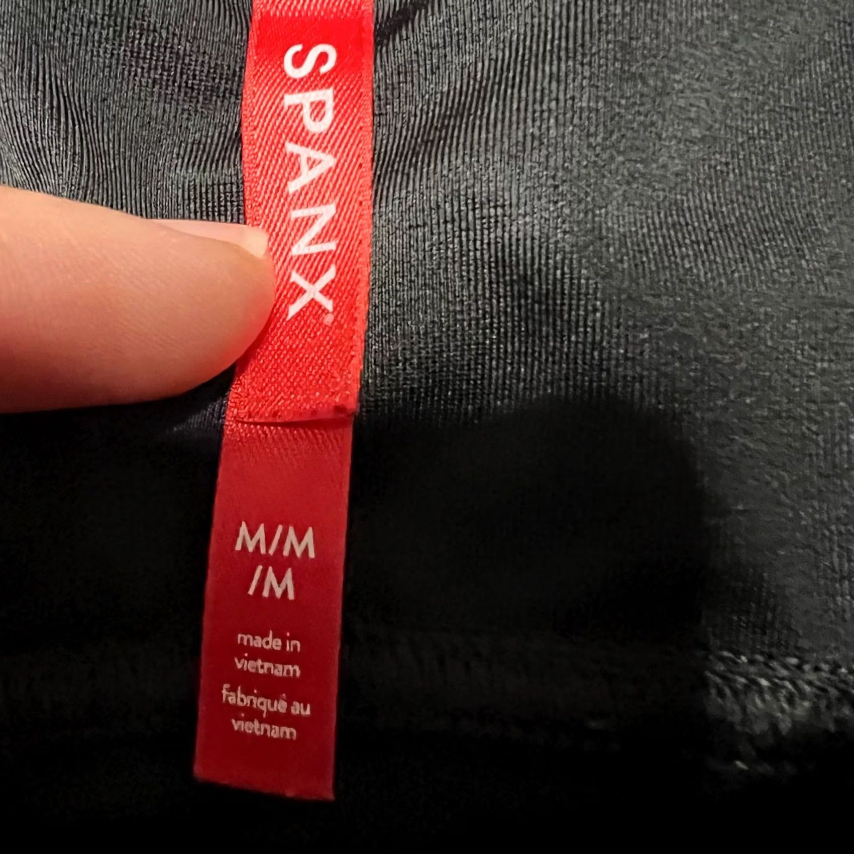 Spanx Spanx Black Ankle Leggings Medium Faux Leather Womens Size 32" / US 10 / IT 46 - 5 Thumbnail