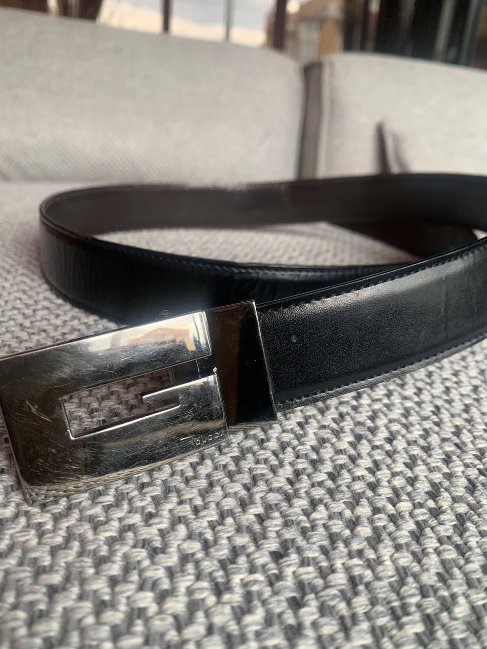 Gucci Gucci Vintage G Logo Leather Belt Size ONE SIZE - 1 Thumbnail