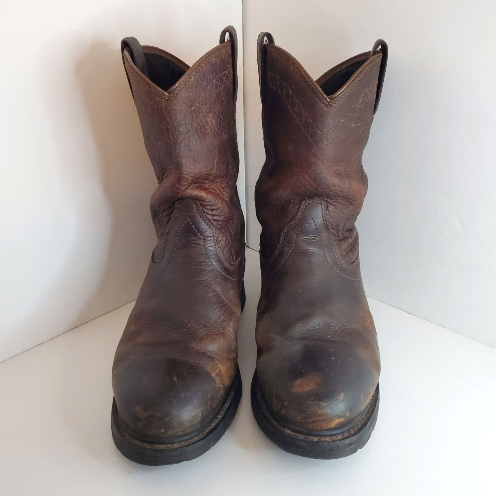 Ariat Ariat Sierra H2O Waterproof Mens Western Leather Work Cowboy Boots 10002385 Brown Mid-Calf Rubber Outsole Rounded Toe Pull On 10.5 Comfort Plus Size US 11 / EU 44 - 7 Thumbnail