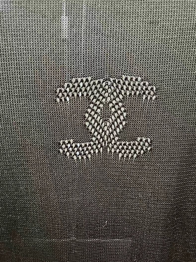 Chanel Chanel 23S top ruffled thin knit sweater Size XXS / US 00 / IT 34 - 4 Thumbnail