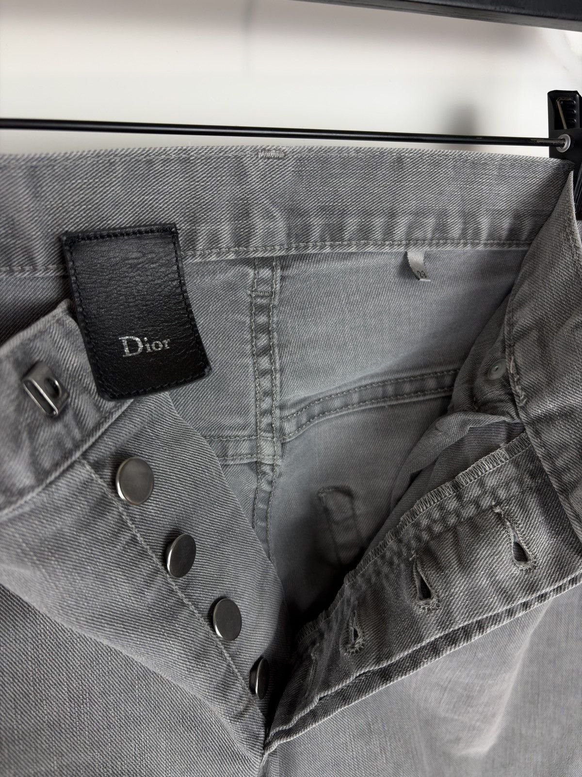 Dior SS11 Dior Homme Faded Distressed Gray Denim Jeans KVA Size US 29 - 6 Thumbnail