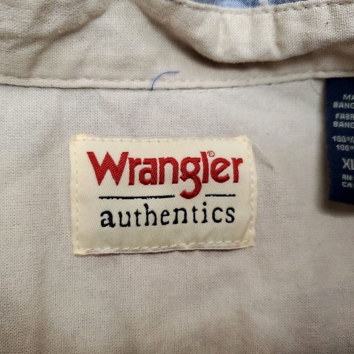 Wrangler Wrangler Shirt Mens XL Blue Plaid Western Short Sleeve Button Up Cowboy Rodeo Mens XL Western Shirt Size US XL / EU 56 / 4 - 4 Thumbnail