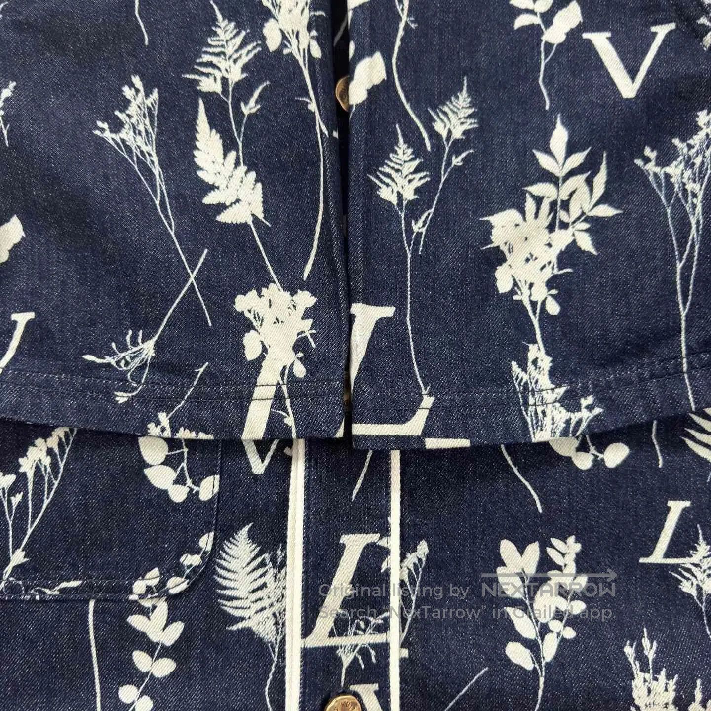 Louis Vuitton LV Floral Print Short Sleeve Shirt. Size M / US 6-8 / IT 42-44 - 6 Thumbnail