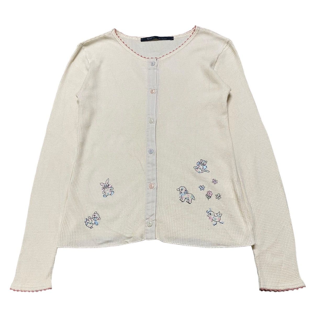 Bape Bapy Waffle Sweater Cardigan Size M / US 6-8 / IT 42-44 - 1 Thumbnail