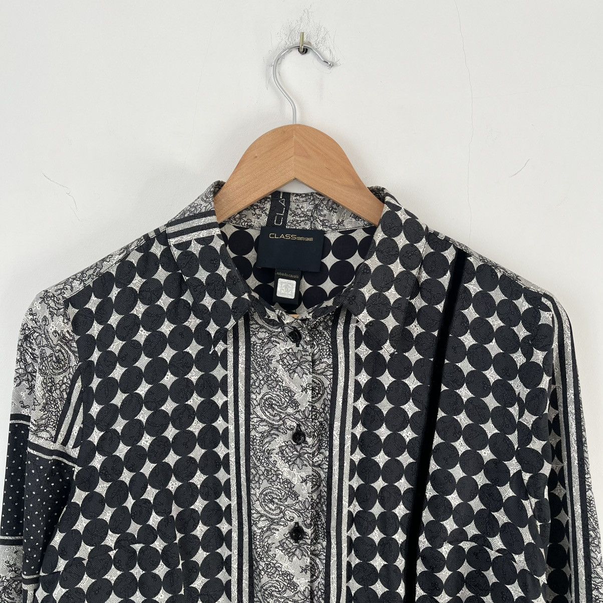 Roberto Cavalli Vintage Roberto Cavalli by Class Cavalli blouse 100% silk Size M / US 6-8 / IT 42-44 - 2 Thumbnail