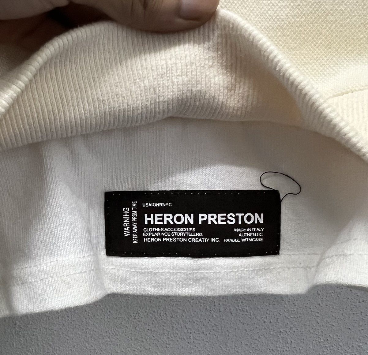 Heron Preston × Vintage GEYISEN HERON PRESTON EACT SOON THESE ACTIONS SWEATSHIRT Size US M / EU 48-50 / 2 - 7 Thumbnail