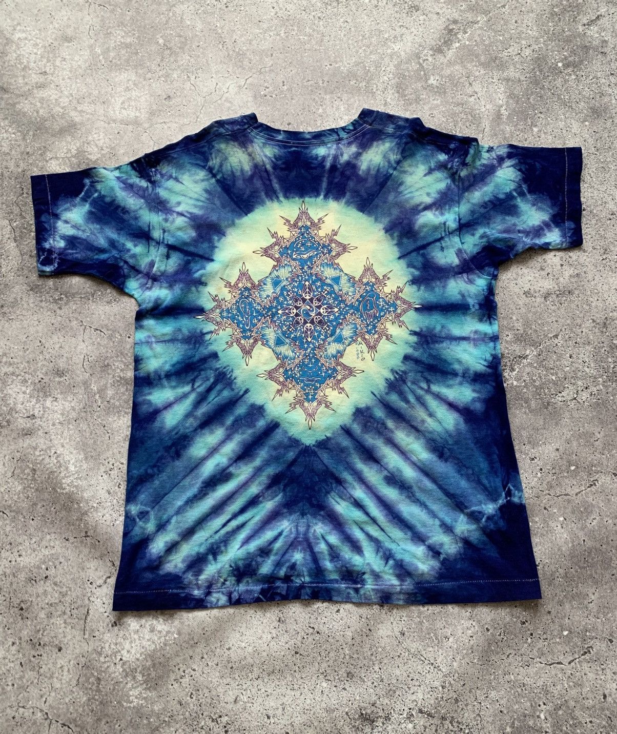 Band Tees 🔥VINTAGE WOODSTOCK 1988 MIKIO SINGLE STITCH TYE DYE TSHIRT Size US XL / EU 56 / 4 - 5 Thumbnail