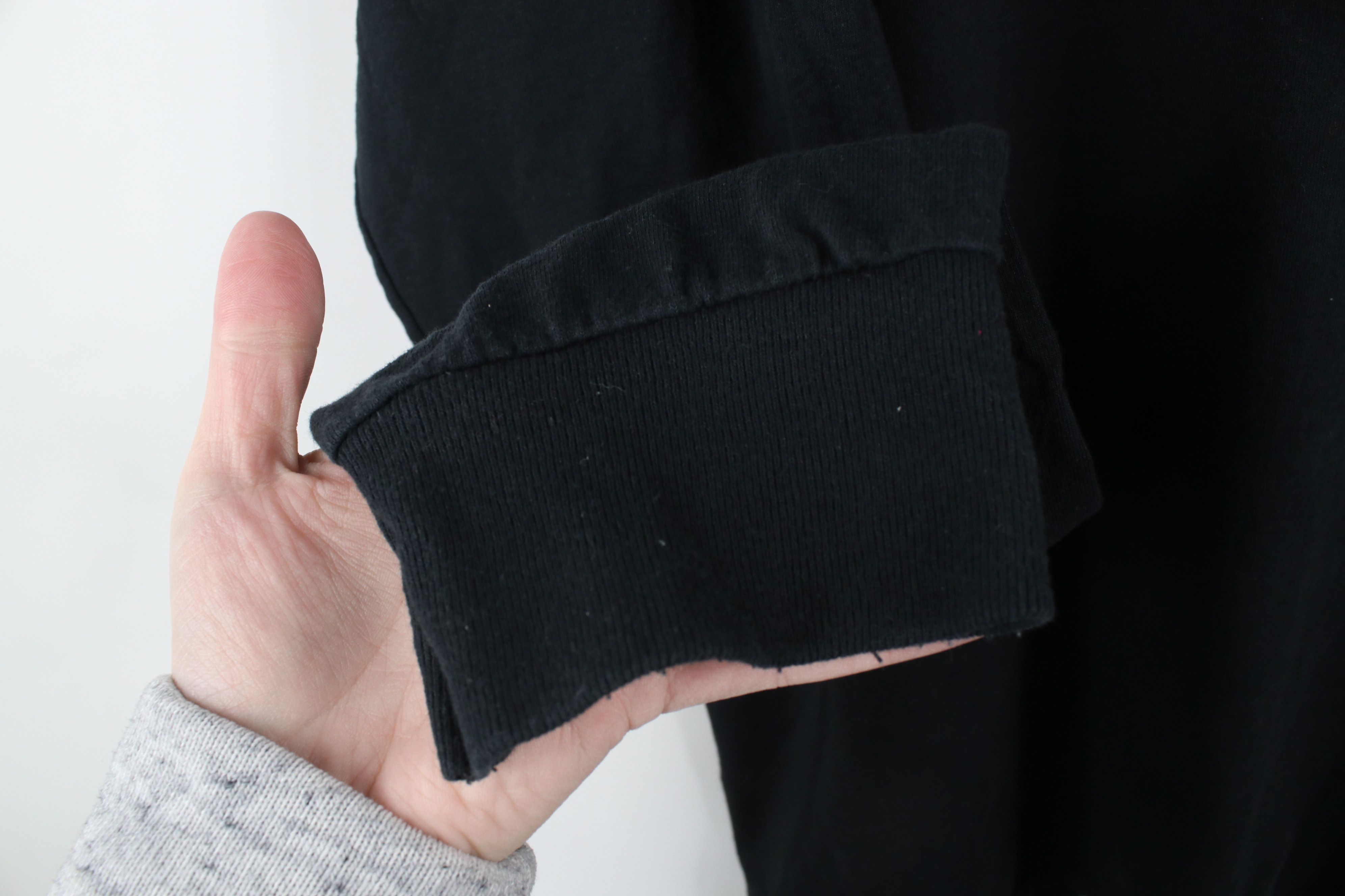 Vintage Vintage 90s Streetwear Long Sleeve T-Shirt Black Cotton Size US XL / EU 56 / 4 - 4 Thumbnail