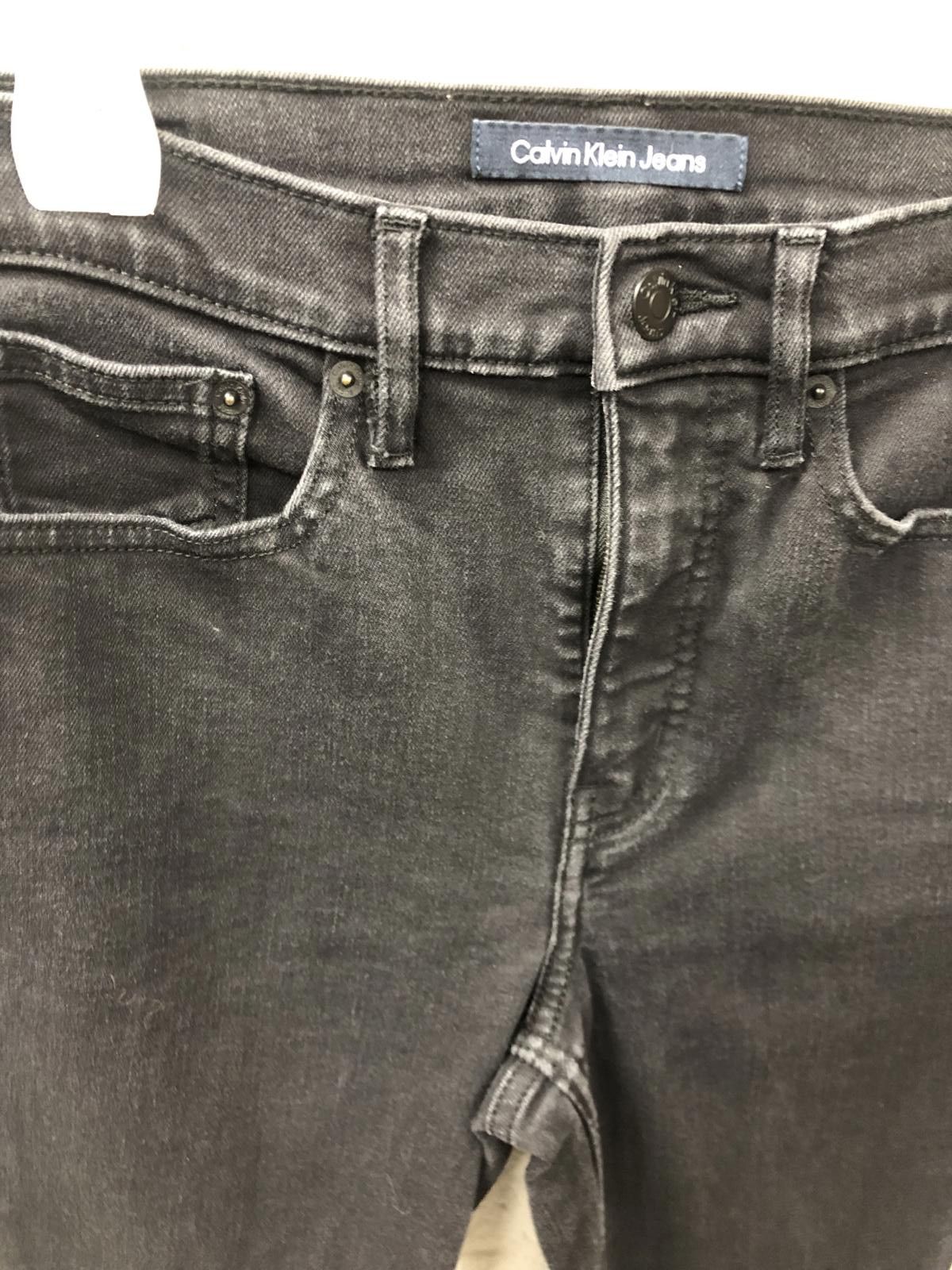 Designer Calvin Klein Jeans Women's Black Skinny Fit Denim Size 28" / US 6 / IT 42 - 2 Thumbnail