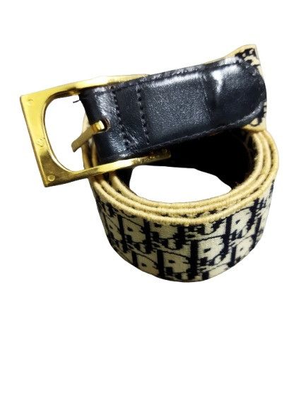 Christian Dior Monsieur Vintage 1980 Christian Dior Elastic Oblique Monogram Belt Size ONE SIZE - 2 Thumbnail