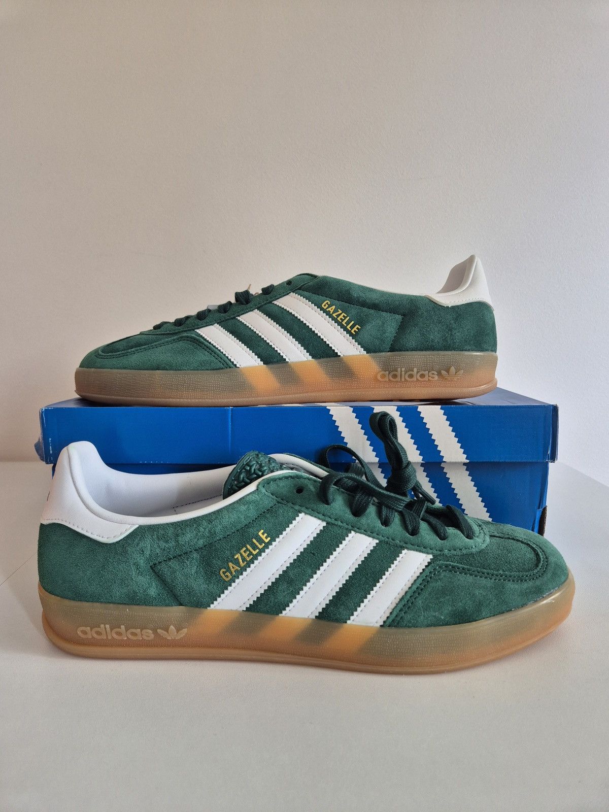 adidas Gazelle Indoor Collegiate Green Cloud White Gum 43 EU