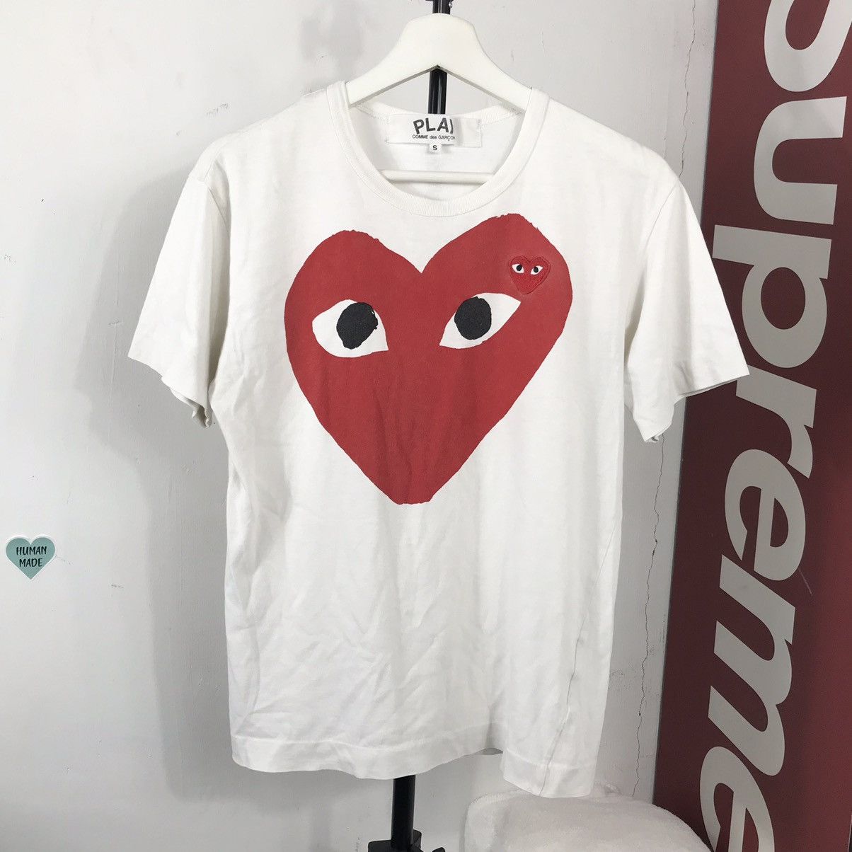 Comme des Garcons SS02 Large Painted Flower T-Shirt | Grailed