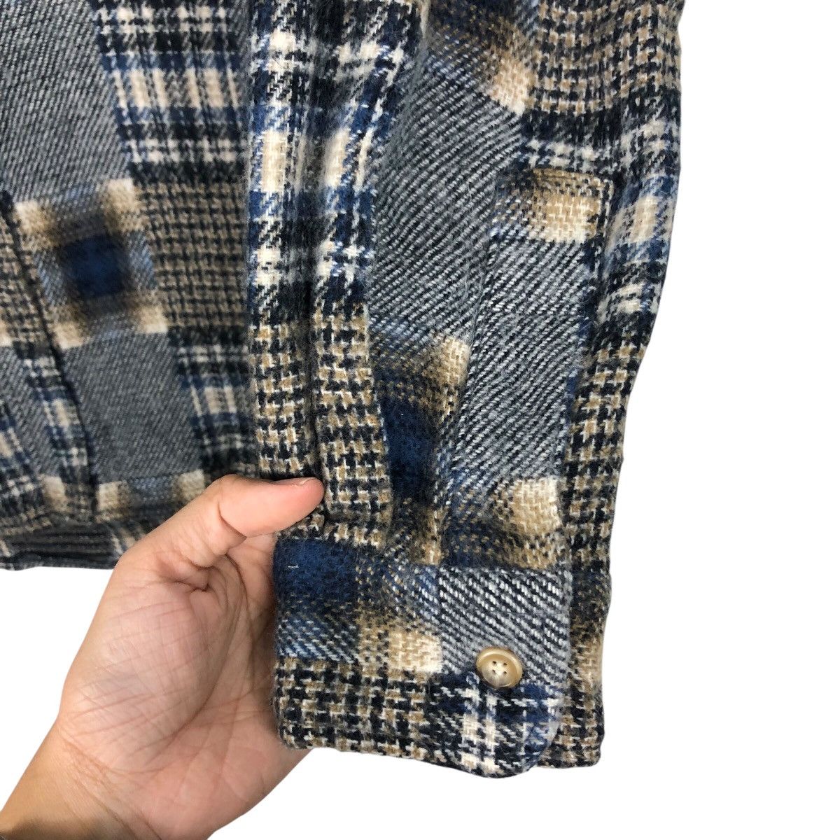 Japanese Brand 📌Vintage Shirt Jacket Tartan Design Neyries Wear Checked Size US L / EU 52-54 / 3 - 16 Thumbnail