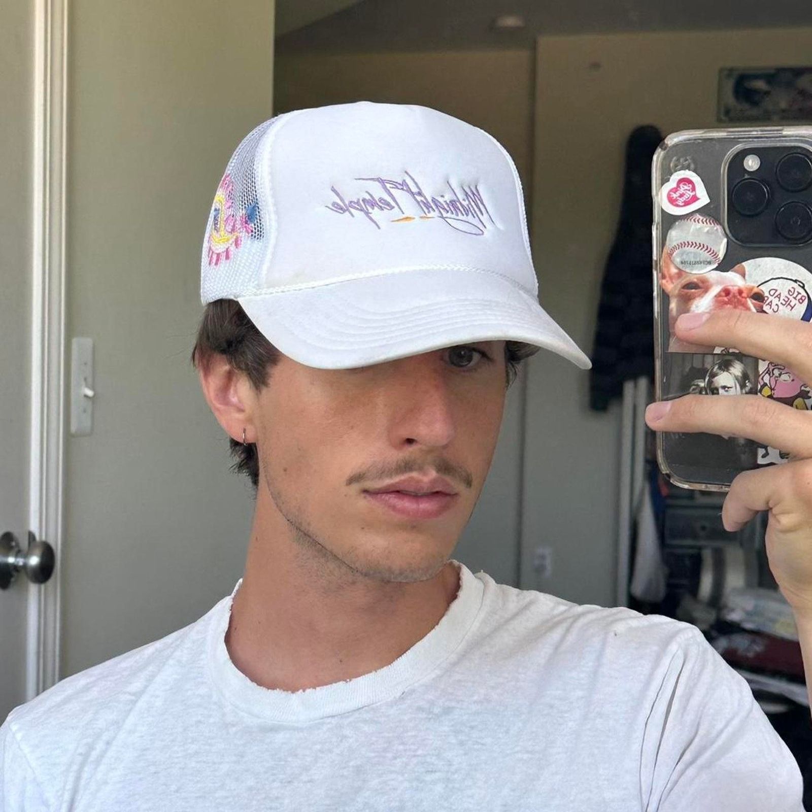 Other Midnight Temple Detroit White Multi Colored Foam Trucker Hat Size ONE SIZE - 7 Thumbnail