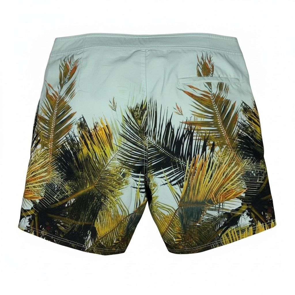American Eagle Outfitters American Eagle Swim Trunks Men’s XL Palm Print Blue Pockets Size US 40 / EU 56 - 4 Thumbnail