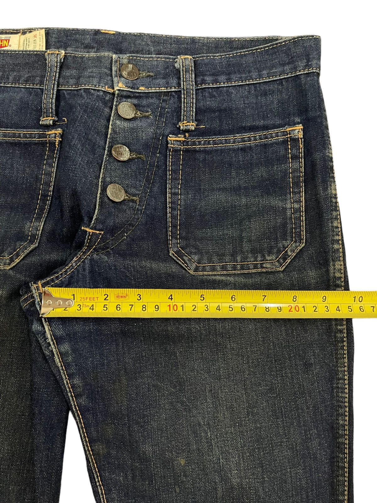 Big John Vintage Japan Big John Blue Wash Bell Bottom Flare Jeans Size US 30 / EU 46 - 13 Thumbnail