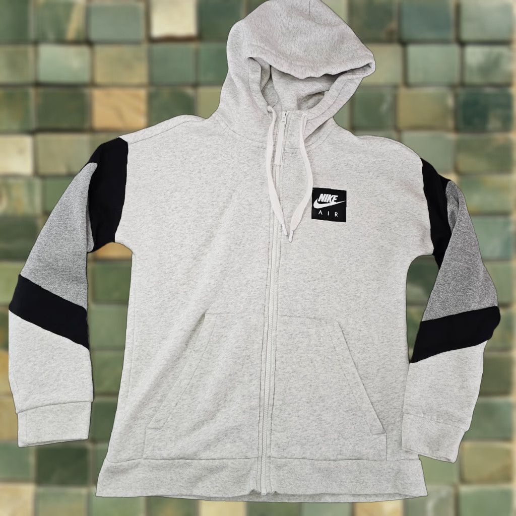 Nike Nike Hoodie Mens M Full Zip Fleece Sweatshirt Gray Long Sleeve Logo Zipper 90s City Classic Sports Fall Winter Spring Shirt? Size US M / EU 48-50 / 2 - 1 Thumbnail