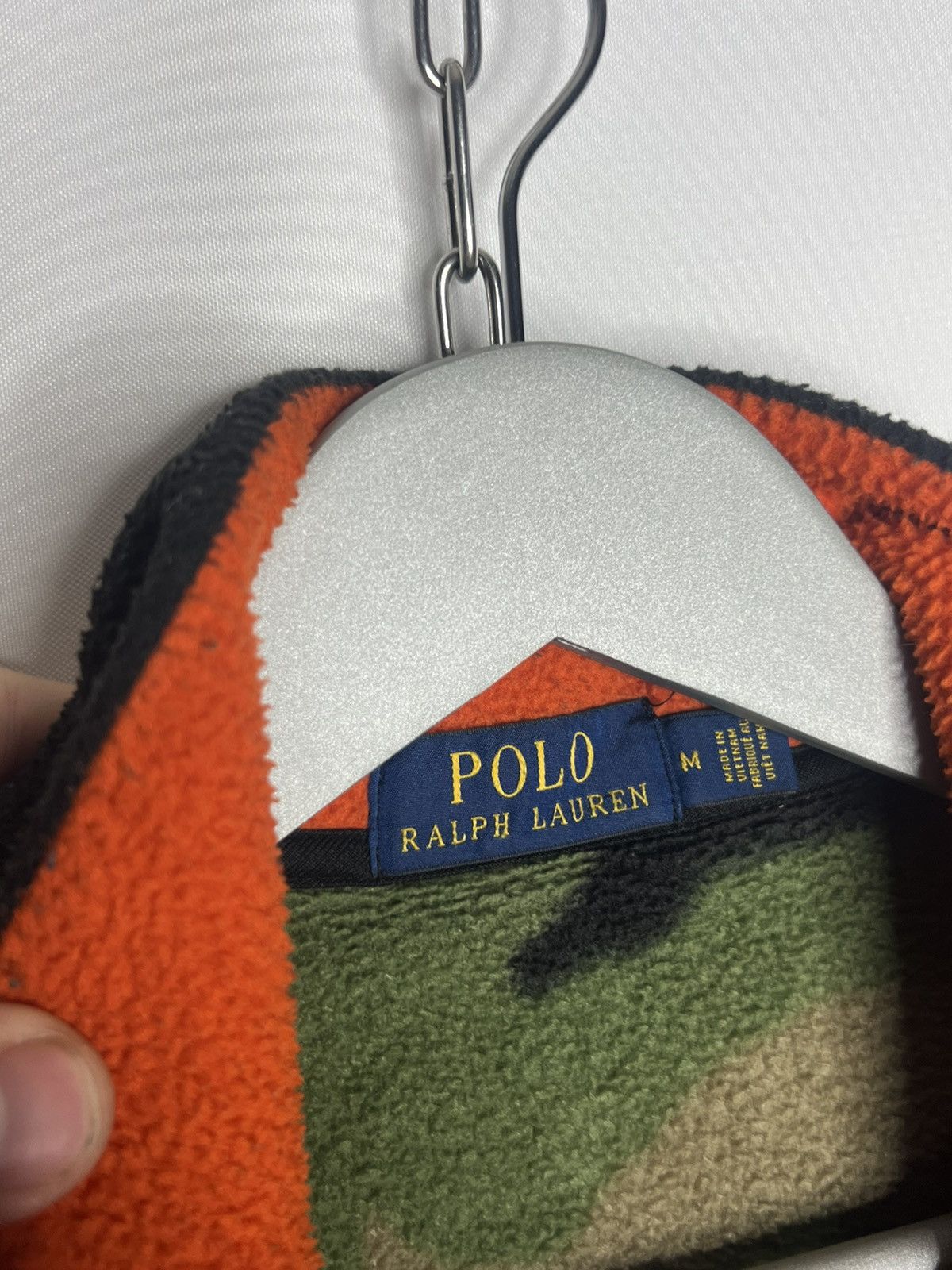 Other Vintage Polo Ralph Lauren Fleece Camo Flag Patch Zip Sweater Size US M / EU 48-50 / 2 - 8 Thumbnail