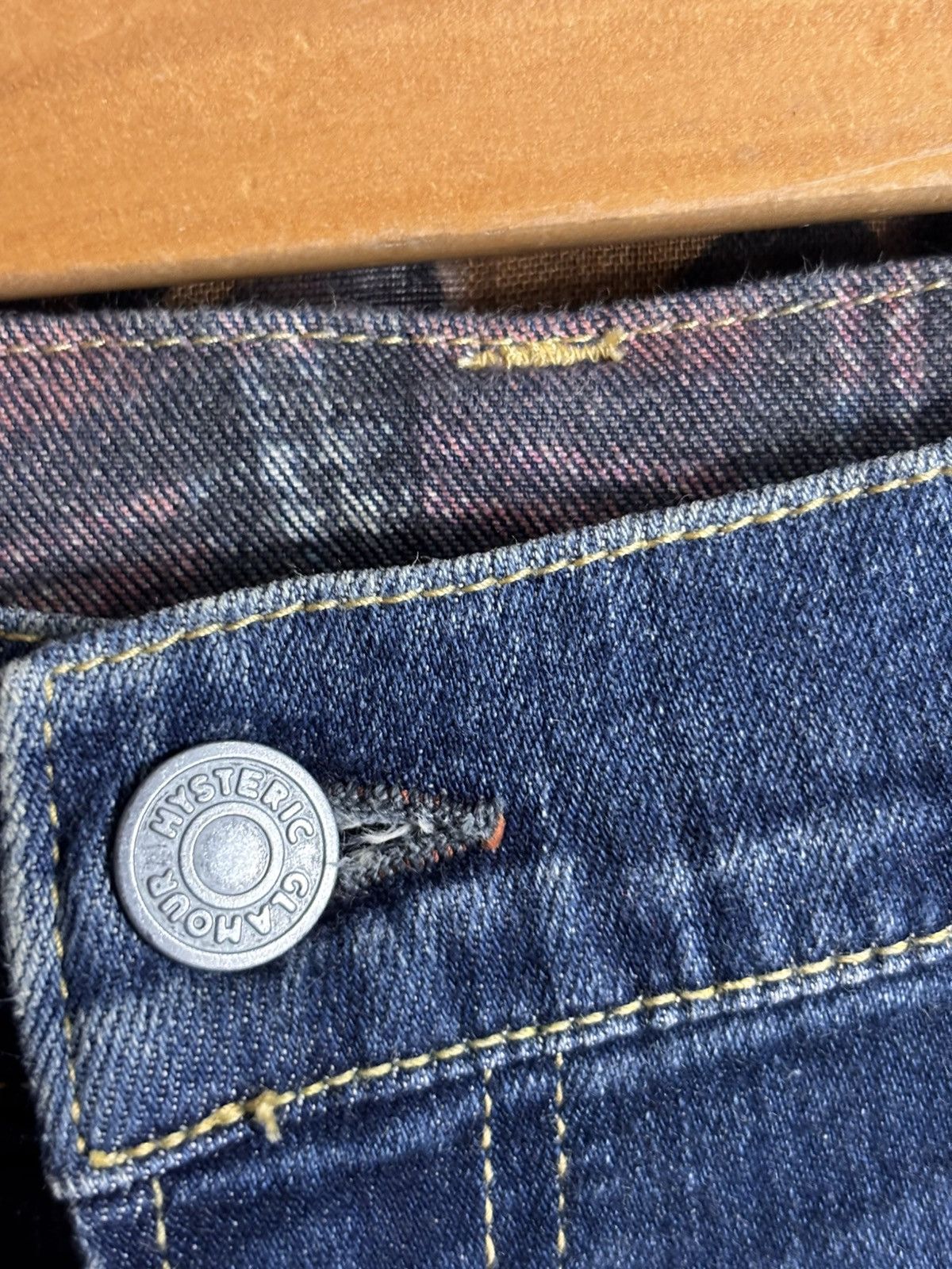 Hysteric Glamour Hysteric Glamour Studs Sexy Girl Patchwork Denim Skinny Size 31" - 12 Thumbnail
