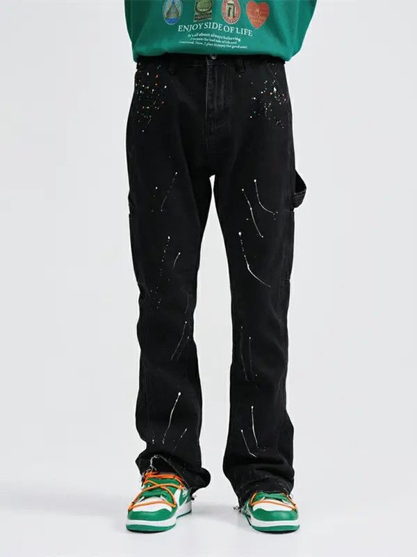VIBE carpenter flared paint jeans Size US 33 - 1 Thumbnail
