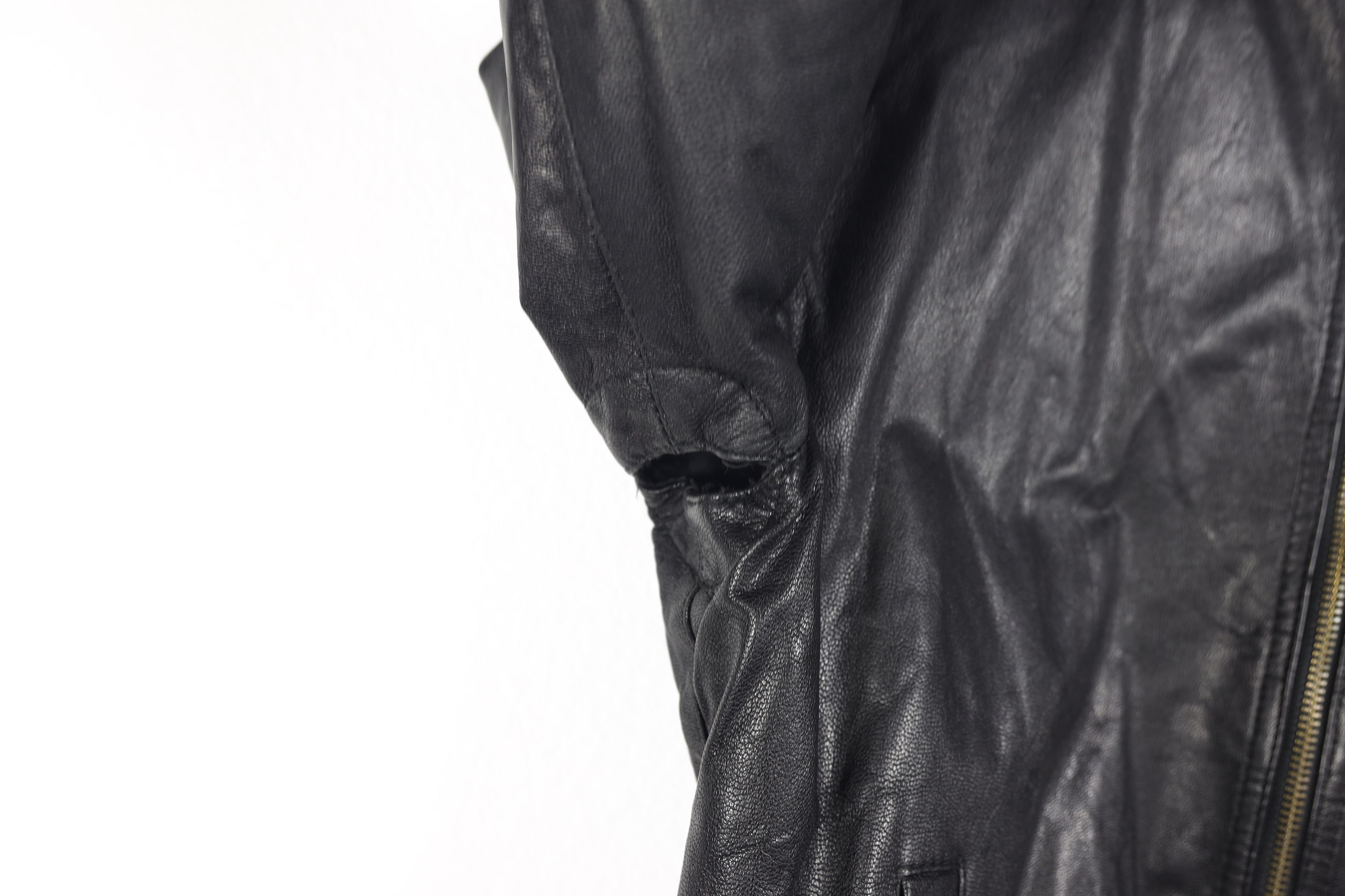 Allsaints All Saints Black Leather Bomber Jacket Small Size US S / EU 44-46 / 1 - 11 Thumbnail