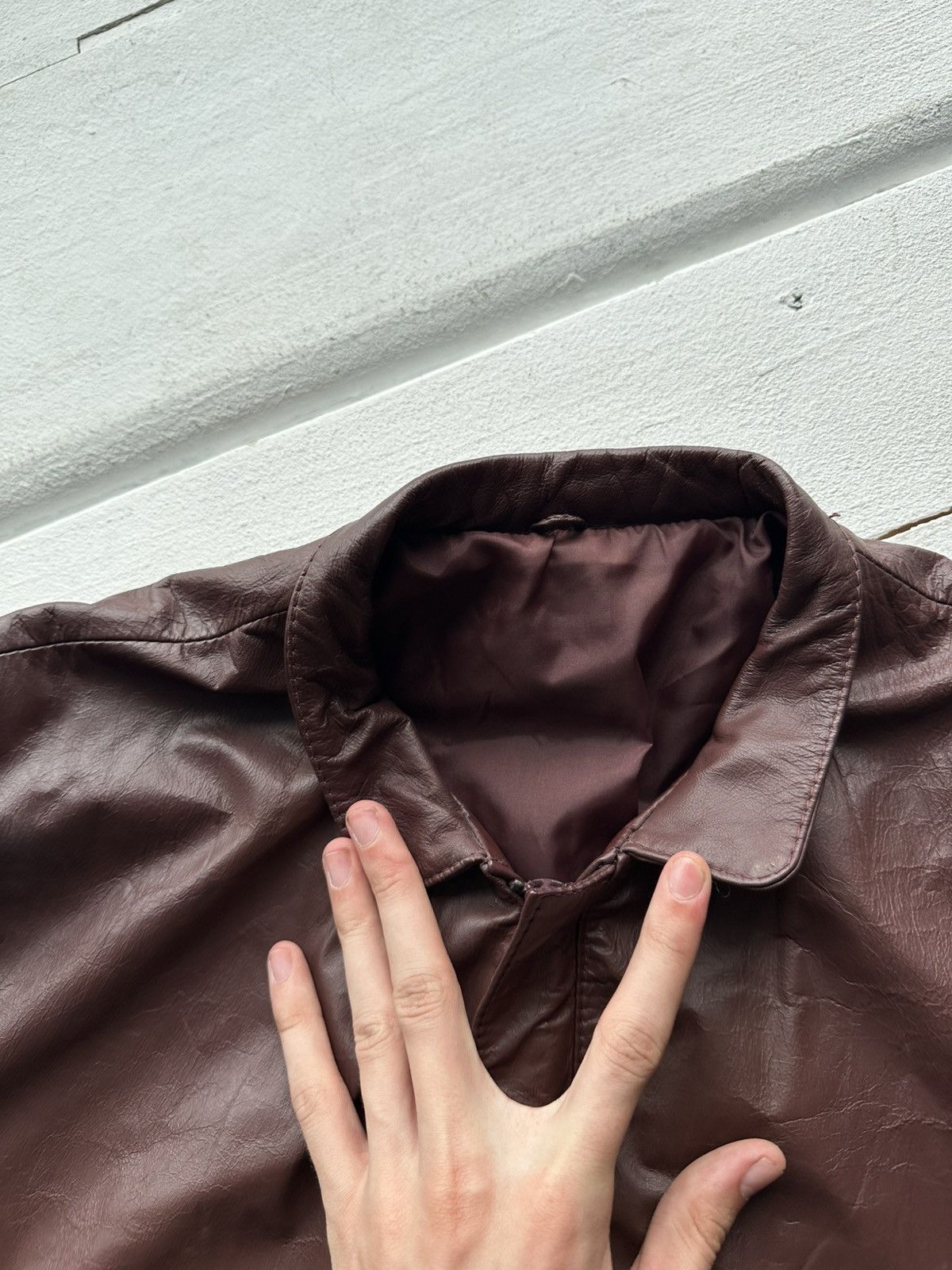 Other 🚨VNTG LEATHER JACKET AVANT GARDE ASYMMETRICAL BLACK MOTO Size US S / EU 44-46 / 1 - 6 Thumbnail