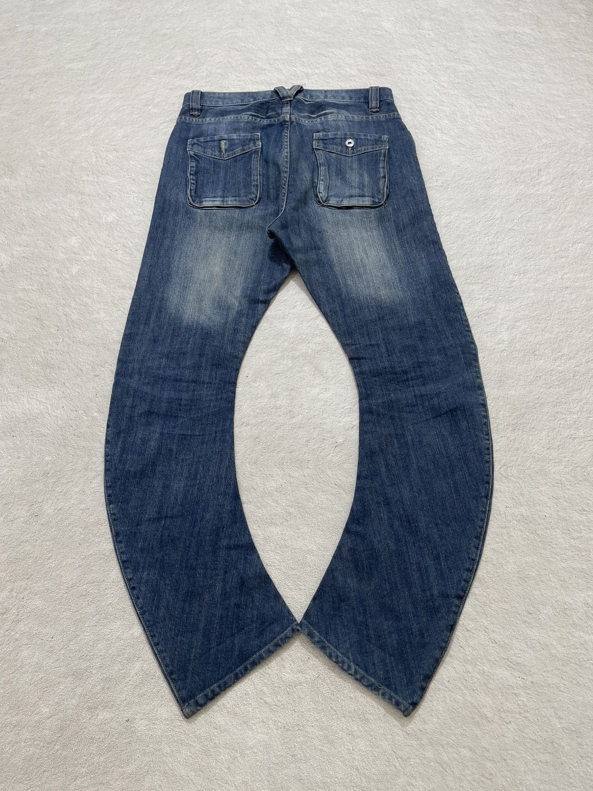 Kapital 2000s Archival PPFM Curved Denim Washed Maison Ifsix LGB Size US 31 - 8 Thumbnail